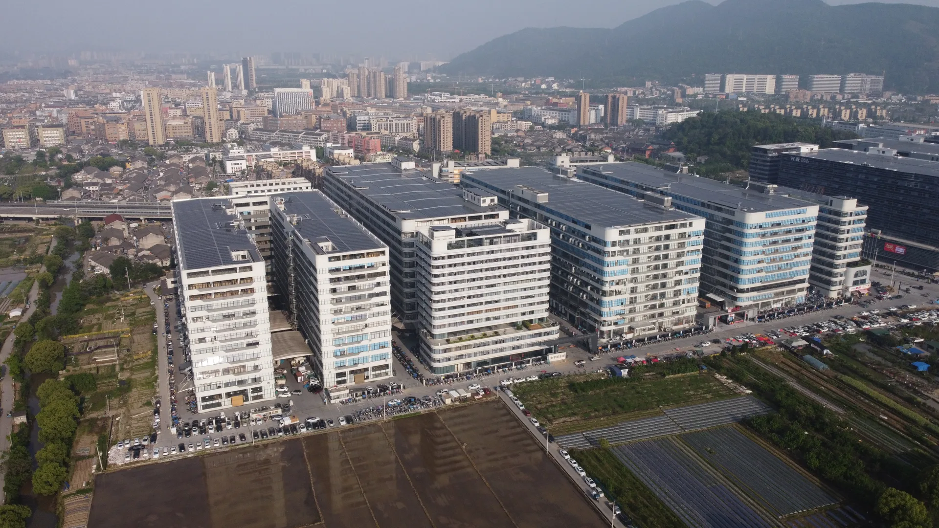 Factory campus exterior