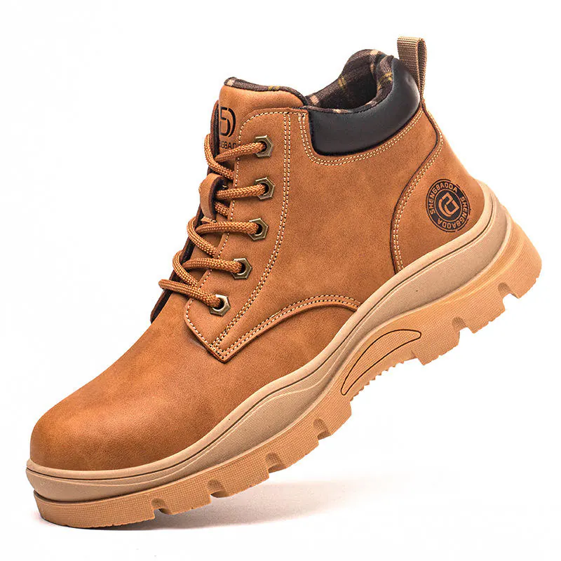 Men's Lightweight Anti-Smash Anti-Puncture Safety Walking Shoes