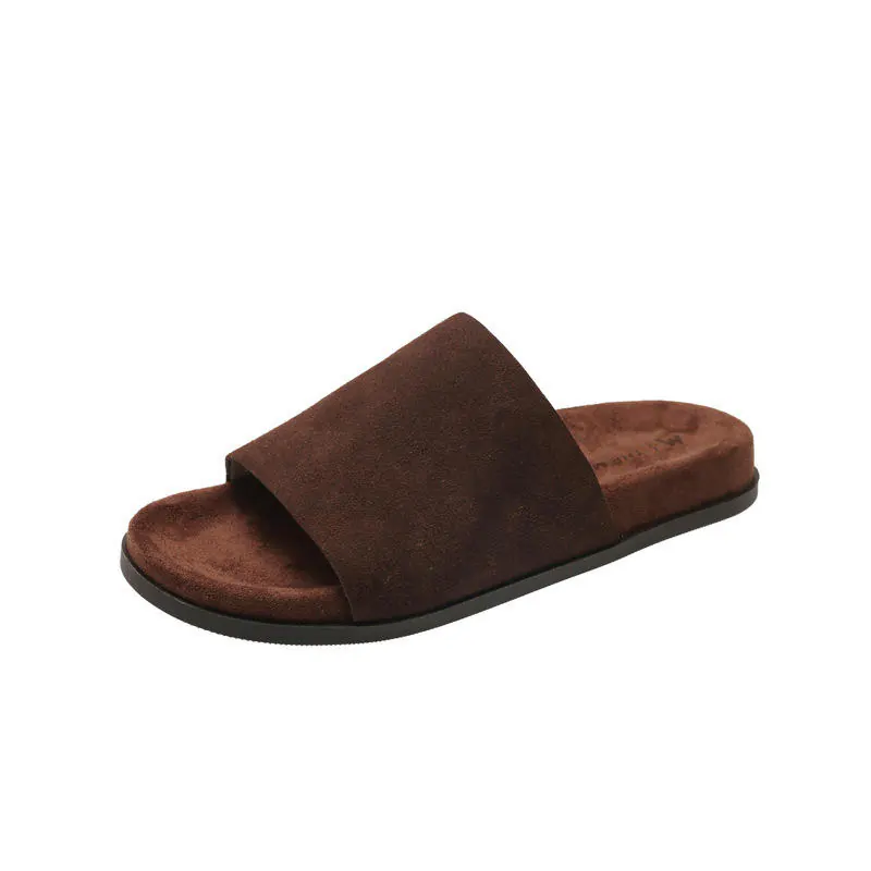 Flat Strap Slip-On Women's Sandals — Breathable, Lightweight, Open Toe