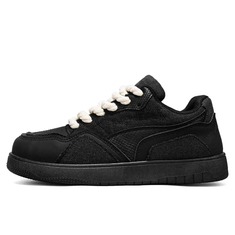 2026 Spring Men's Fashion Lace-Up Sneakers — Skate Style, Durable & Breathable