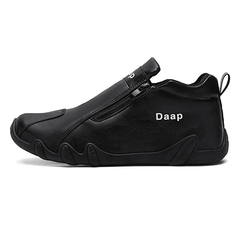 2026 Autumn Men's High-Top Casual Work Shoes — Outdoor Hiking, Breathable PU
